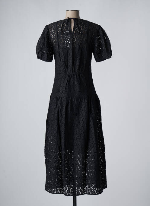 Robe mi-longue noir SAMSOE & SAMSOE pour femme