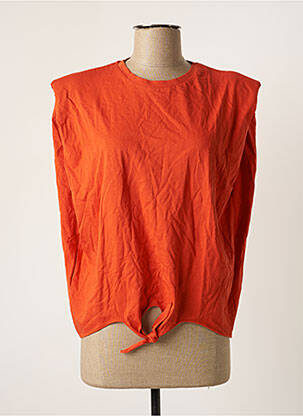 T-shirt orange VILA pour femme
