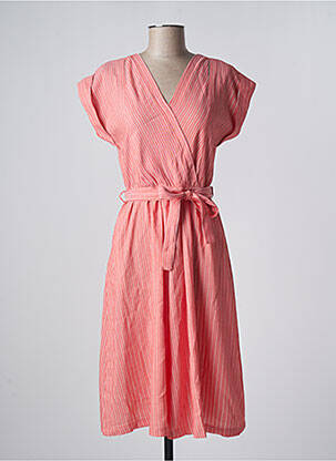 Robe mi-longue orange MOLLY BRACKEN femme