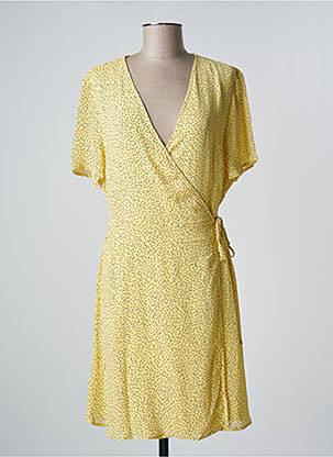 Robe courte jaune MSCH COPENHAGEN femme