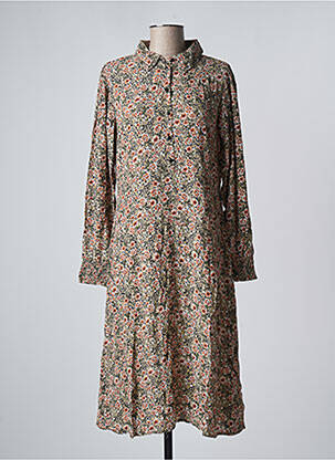 Robe mi-longue marron VILA femme