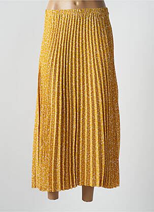 Jupe mi-longue jaune SELECTED femme