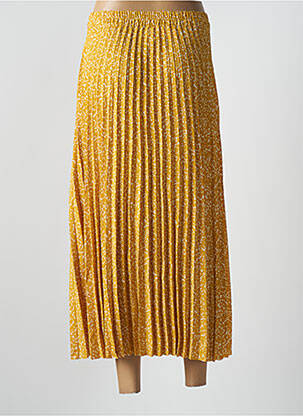 Jupe mi-longue jaune SELECTED femme