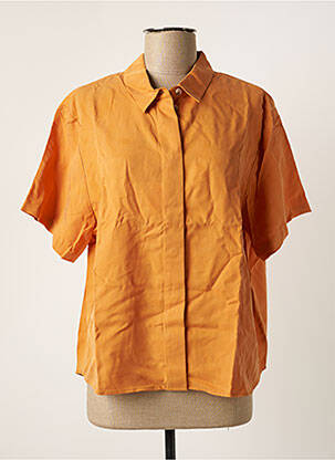 Chemise manches courtes orange SAMSOE & SAMSOE pour femme