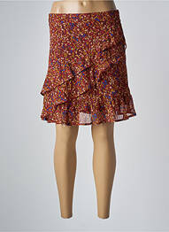 Jupe courte marron GRACE & MILA femme