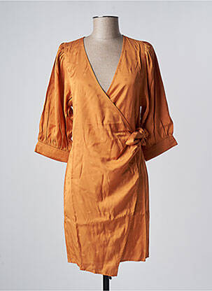 Robe courte orange SAMSOE & SAMSOE pour femme