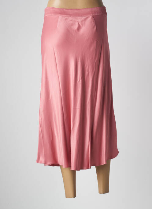 Jupe mi-longue rose SECOND FEMALE pour femme