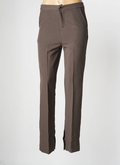 Pantalon droit kaki GRACE & MILA pour femme