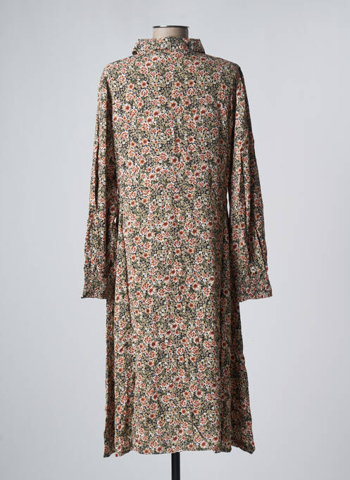 Robe mi-longue marron VILA pour femme