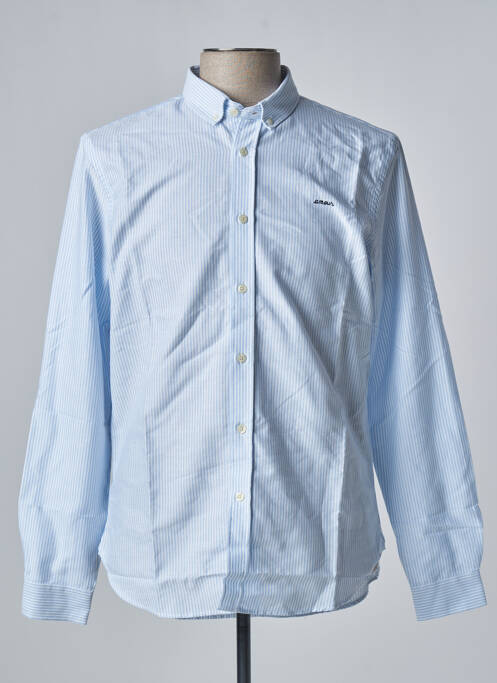 Chemise manches longues bleu MAISON LABICHE pour homme