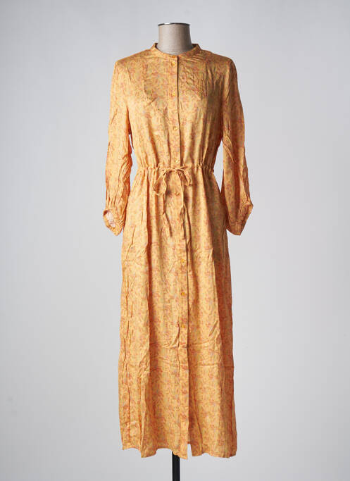 Robe mi-longue orange VILA pour femme