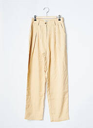 Pantalon droit beige MSCH COPENHAGEN femme