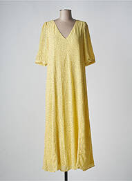 Robe longue jaune MSCH COPENHAGEN femme