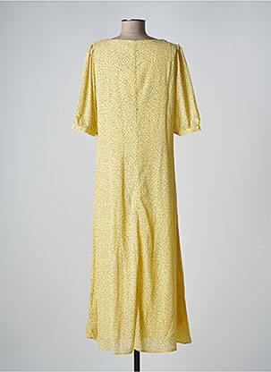 Robe longue jaune MSCH COPENHAGEN femme