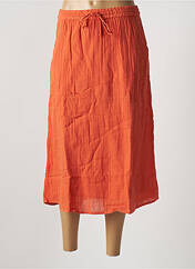 Jupe mi-longue orange VILA pour femme seconde vue