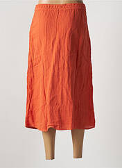 Jupe mi-longue orange VILA pour femme seconde vue