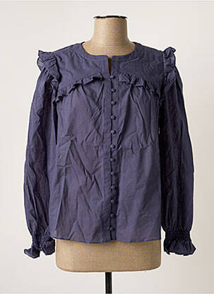 Chemisier bleu ROSAE femme