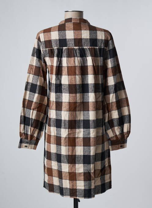 Robe courte marron OBJECT pour femme