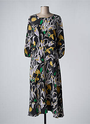 Robe mi-longue noir DIANE VON FURSTENBERG femme