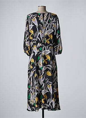 Robe mi-longue noir DIANE VON FURSTENBERG femme