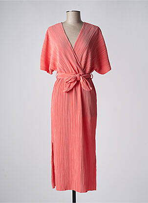 Robe mi-longue orange Y.A.S femme