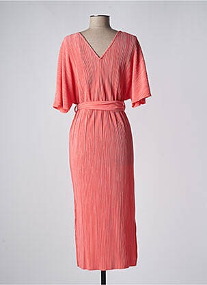 Robe mi-longue orange Y.A.S femme