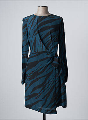 Robe courte bleu ATTIC AND BARN pour femme