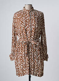 Robe courte marron ATTIC AND BARN femme