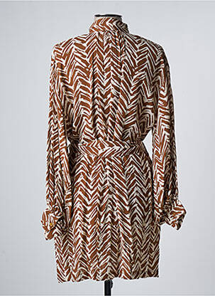 Robe courte marron ATTIC AND BARN femme