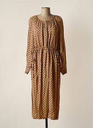 Robe mi-longue beige SECOND FEMALE femme