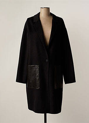 Manteau long noir TWINSET pour femme