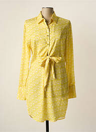 Robe courte jaune RECC femme