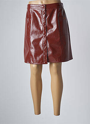 Jupe courte marron LA PETITE FRANCAISE femme