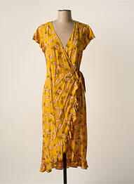 Robe mi-longue jaune VILA femme