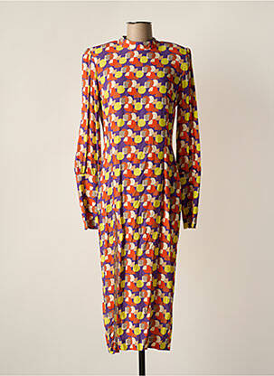 Robe mi-longue multicolore PARISIENNE ET ALORS femme