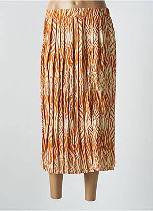 Jupe mi-longue beige OBJECT femme