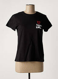 T-shirt noir KARL LAGERFELD femme