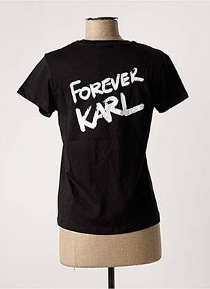 T-shirt noir KARL LAGERFELD femme