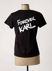 T-shirt noir KARL LAGERFELD pour femme seconde vue