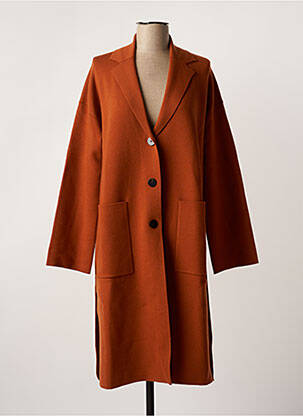 Gilet manches longues orange THEORY femme