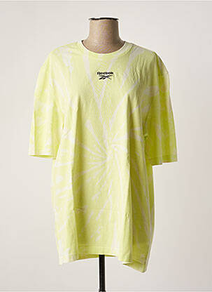 T-shirt jaune REEBOK femme