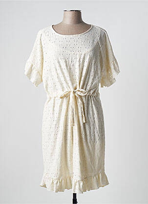Robe courte blanc PIECES femme