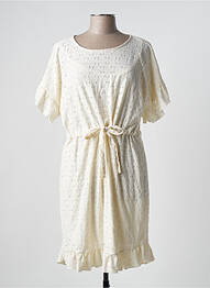 Robe courte blanc PIECES femme