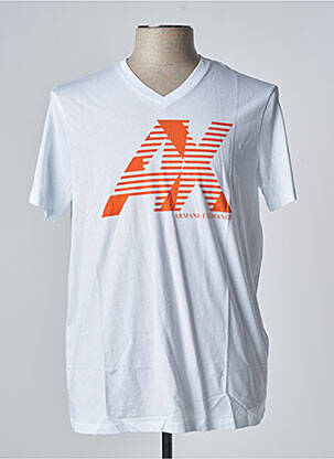 T-shirt blanc ARMANI EXCHANGE pour homme