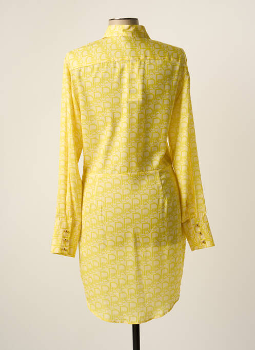 Robe courte jaune RECC pour femme