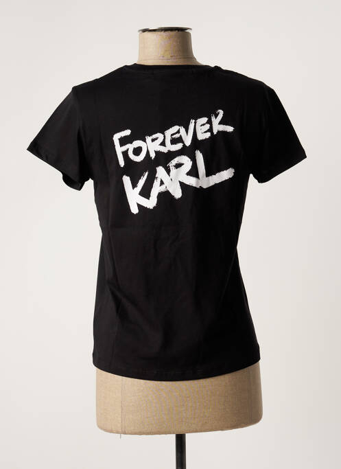 T-shirt noir KARL LAGERFELD pour femme