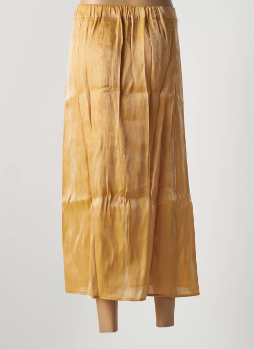 Jupe mi-longue orange VILA pour femme