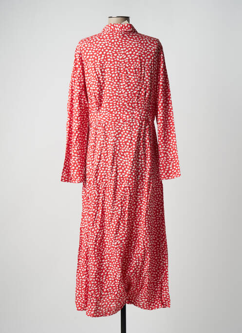 Robe longue rouge PIECES pour femme