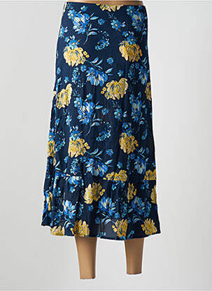 Jupe mi-longue bleu GRACE & MILA femme