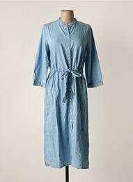 Robe mi-longue bleu MSCH COPENHAGEN femme